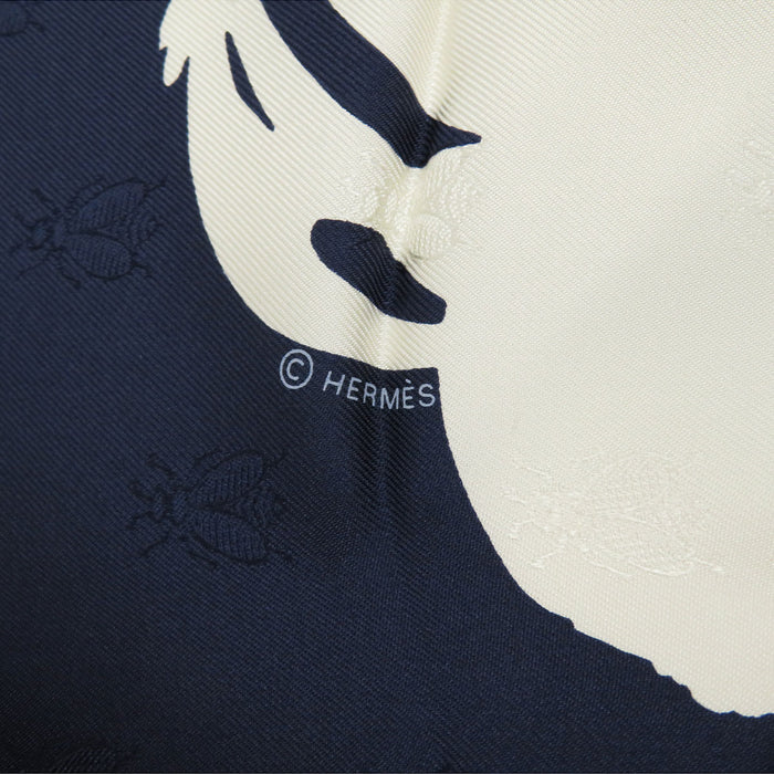 HERMES  
Brides de Gala Tattoo Age Ceremonial Horse Collar Scarf Large Silk Bee  
Carré 90 Abeilles Brides de Gala Tattoo