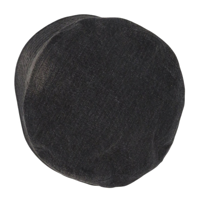 PRADA Vintage-style Cotton Triangle Logo Denim Bucket Hat