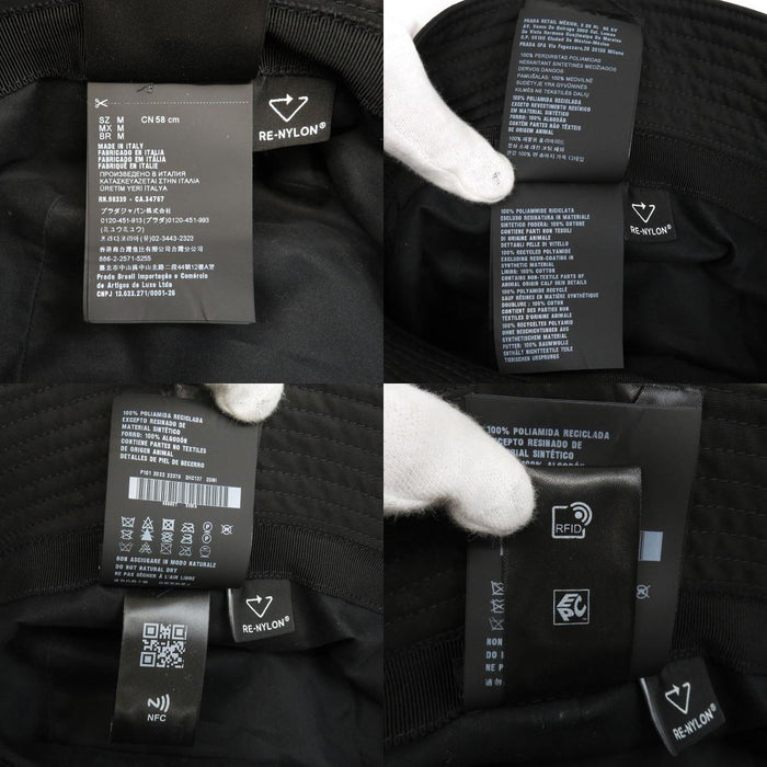 PRADA  
三角标志再生尼龙  
Re-Nylon 水桶帽