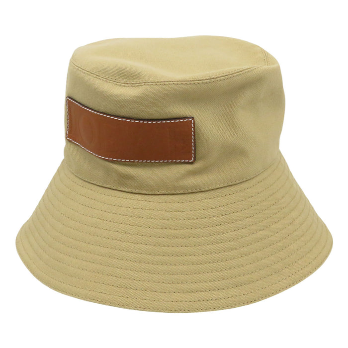 LOEWE  
Paula's Ibiza Strap Bucket Hat  
Logo Leather Patch Fisherman Hat
