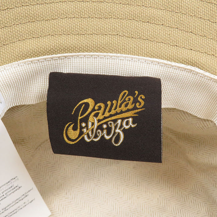 LOEWE  
Paula's Ibiza Strap Bucket Hat  
Logo Leather Patch Fisherman Hat