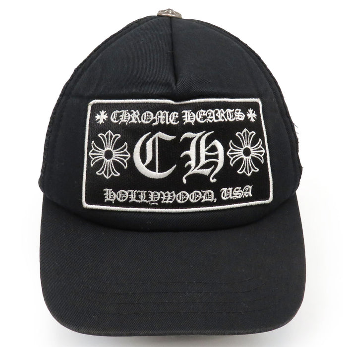 CHROME HEARTS  
贴布网眼 CH十字 十字球 棉质  
CH 标志 刺绣 追踪帽