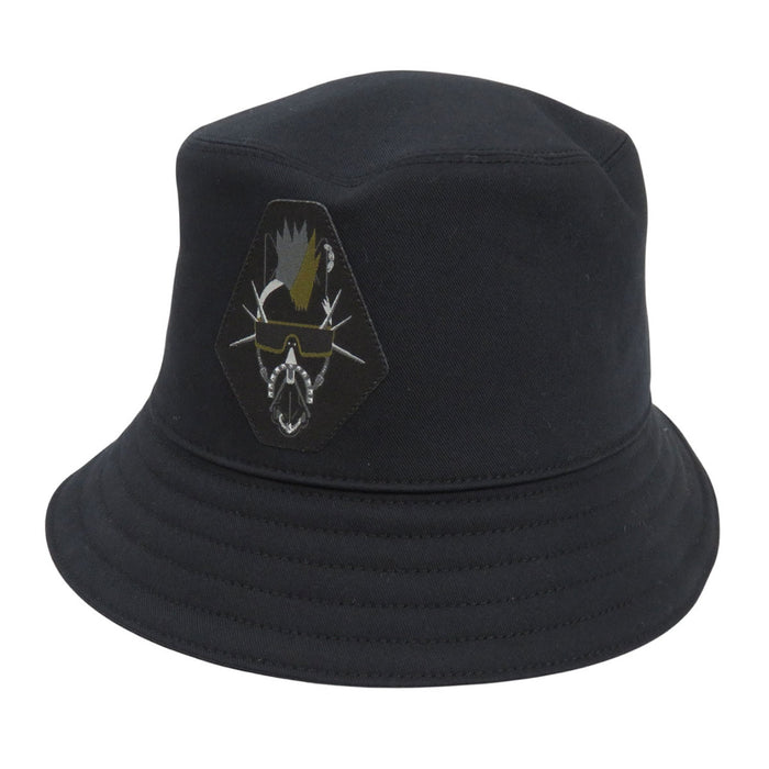HERMES  
Écusson coton  
Chapeau bob Fred Punk H
