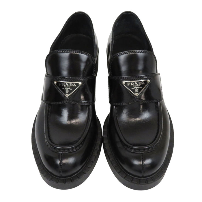 PRADA  
三角标志 1D246M  
巧克力色拉丝皮乐福鞋
