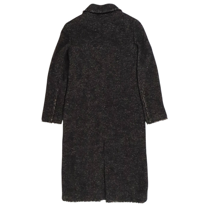 CHANEL
05A COCO CC bottone Coco
Logo Coco Mark cappotto in tweed con zip
Camelia