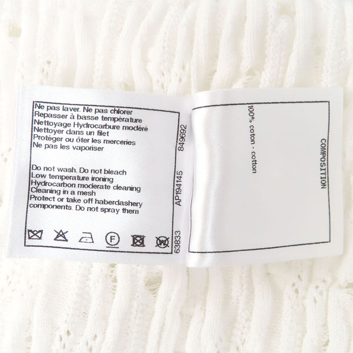 CHANEL 
COCO CC ロゴ ダメージ加工 コットン 
ココマーク タートルネック ニット