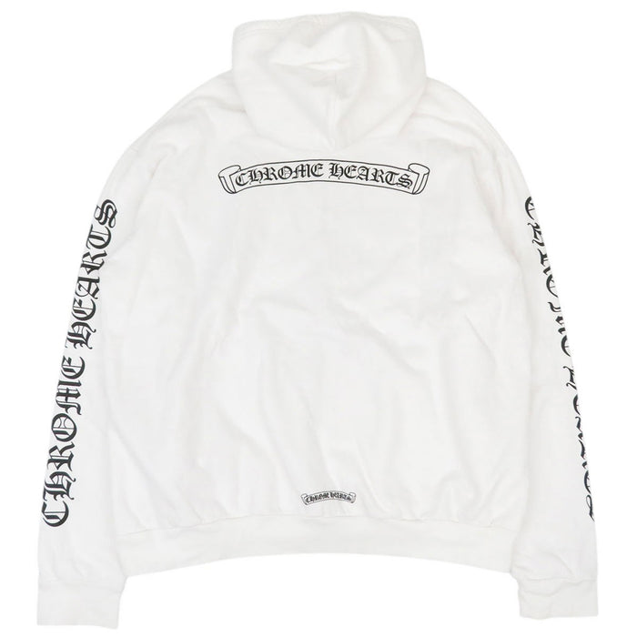 CHROME HEARTS  
CH 袖标志 匕首拉链 卫衣 棉质 加绒  
滚动标签 印花 拉链连帽衫