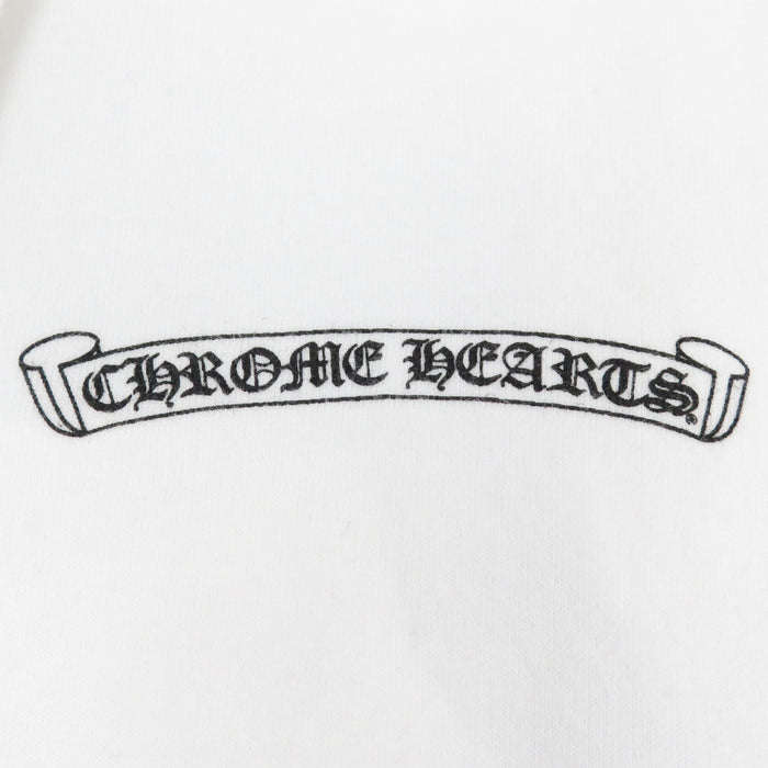 CHROME HEARTS  
CH Sleeve Logo Dagger Zip Sweatshirt Cotton Fleece-Lined  
Scroll Label Print Zip-Up Hoodie