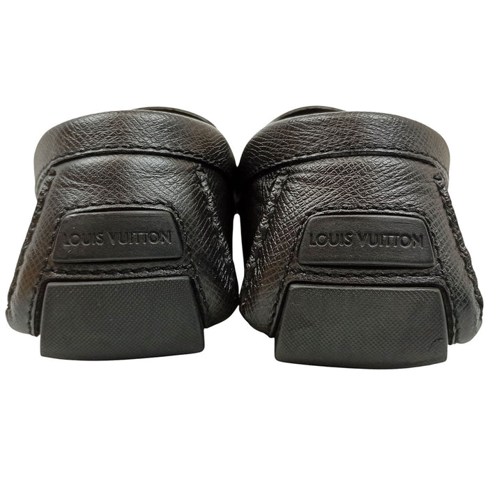 LOUIS VUITTON  
LV Logo 2016 Noir Loafers  
Monte Carlo Line Driving Shoes