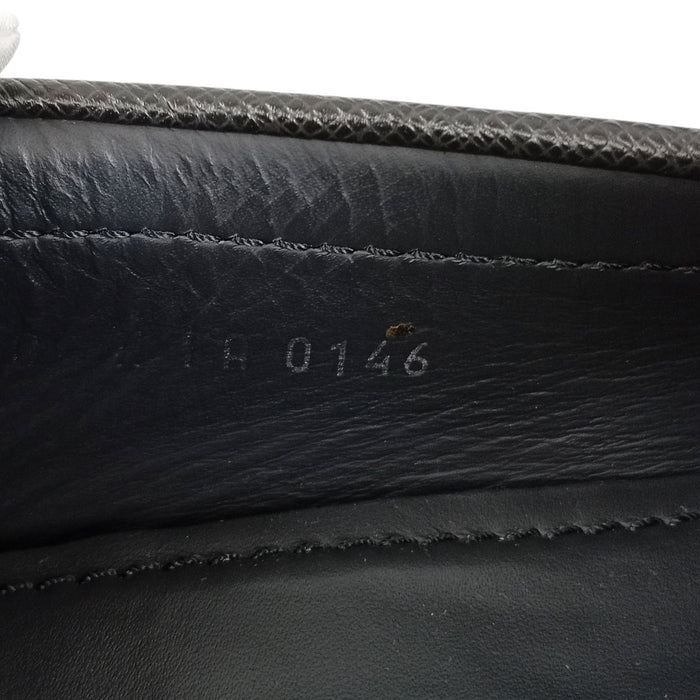 LOUIS VUITTON  
LV Logo 2016 Noir Loafers  
Monte Carlo Line Driving Shoes