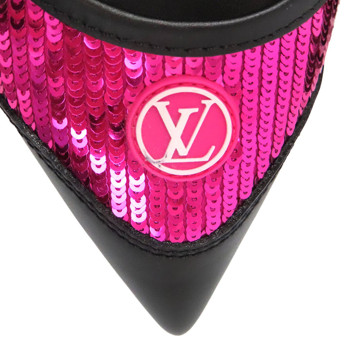 LOUIS VUITTON
Décolleté Arclight in pelle con logo LV Circle in paillettes e gomma