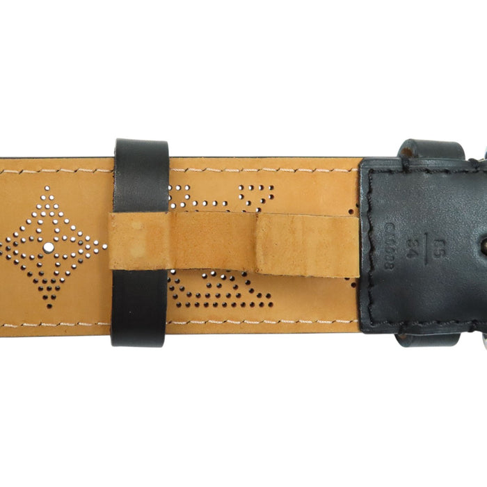 LOUIS VUITTON 
LV ロゴ レザー パンチング 
ペルフォ ベルト 
モノグラム