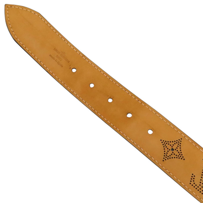 LOUIS VUITTON 
LV ロゴ レザー パンチング 
ペルフォ ベルト 
モノグラム