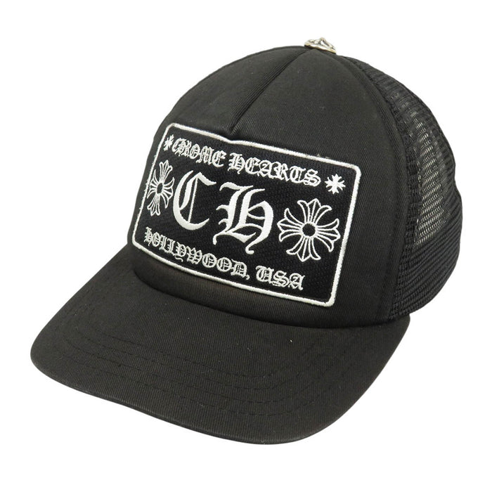 CHROME HEARTS  
CH Plus Croix Boule Coton  
Casquette Trucker Brodée Logo CH