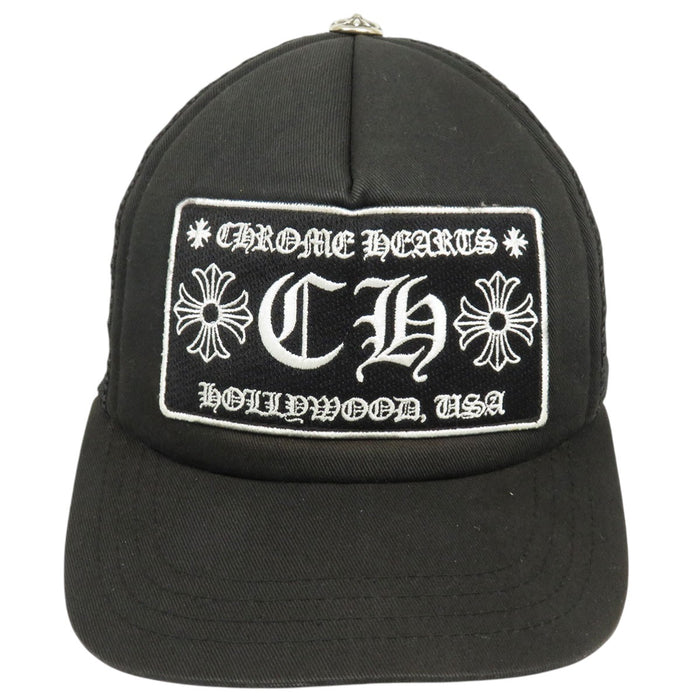 CHROME HEARTS  
CH Plus Cross Ball Cotton  
CH Logo Embroidered Trucker Cap
