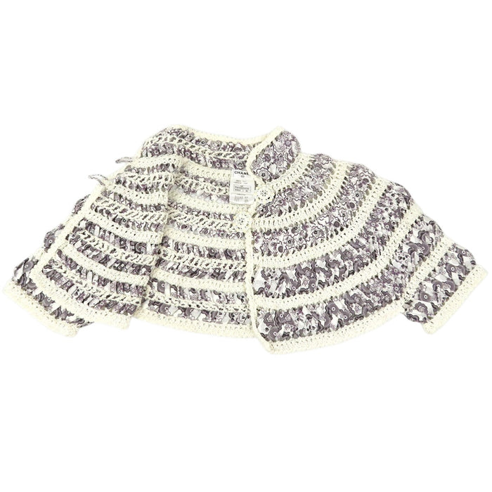 CHANEL  
09P COCO CC Coco Button Floral Pattern  
Coco Mark Cable Bolero