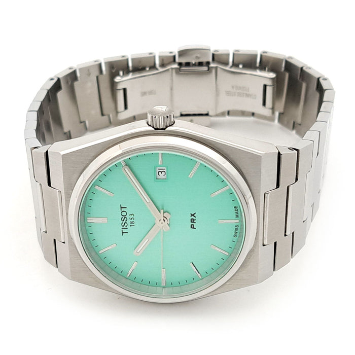 天梭  
PRX 淺綠色  
附盒及保卡