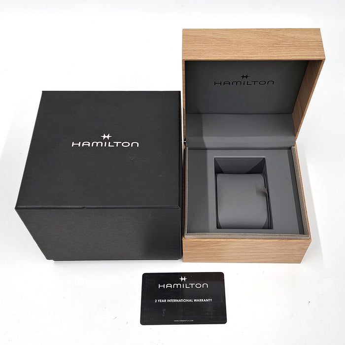 HAMILTON 
カーキネイビー 
箱ギャラ付