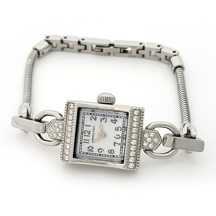 HAMILTON 
Vintage Diamond Bezel 
With Box