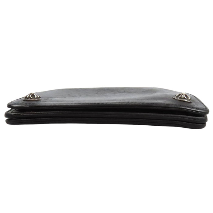 CHROME HEARTS 
1ZIP CH Silver 
1 Zip Cross Button Leather Wallet