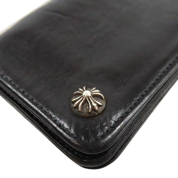 CHROME HEARTS 
1ZIP CH シルバー 
1ジップ クロスボタン レザーウォレット