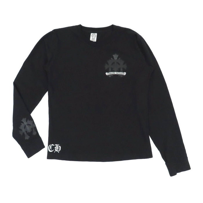 CHROME HEARTS 
CH スクロールラベル ロゴ コットン 
CHプラス トリプルクロス プリント ロングスリーブ Tシャツ