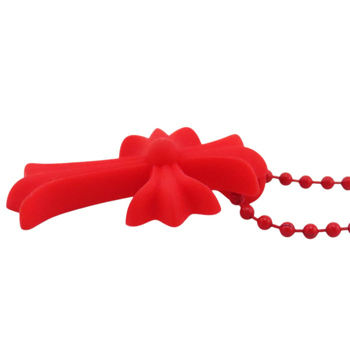CHROME HEARTS 
RUBBER CH CRS SML 2019年刻印 
ラバー スモール CHクロス ネックレス