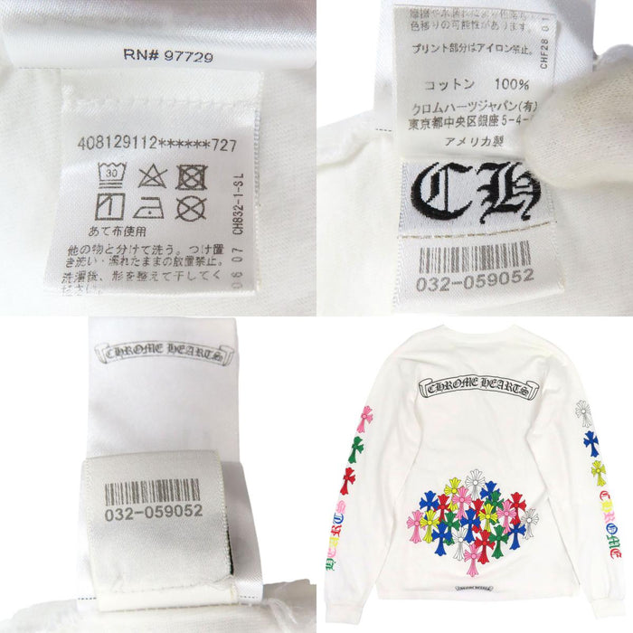 CHROME HEARTS  
CH Étiquette Scroll Coton  
T-shirt à manches longues Multi Cemetery Cross