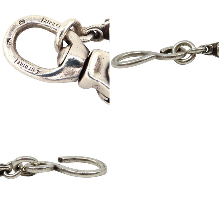 CHROME HEARTS 
CH シルバー 
1クリップ カットアウト CHプラス ショート ウォレットチェーン