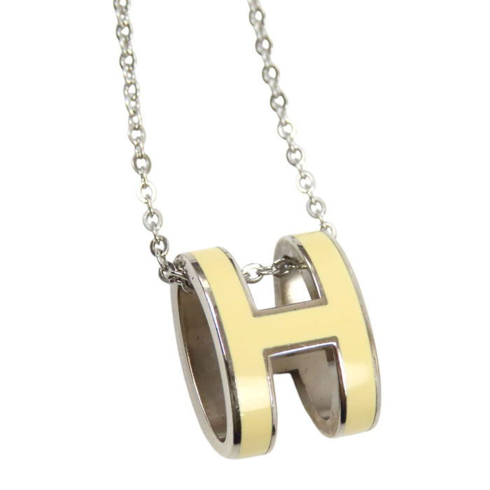 HERMES  
POP H Ash Logo Silver-Colored Metal  
Pop Ash Necklace