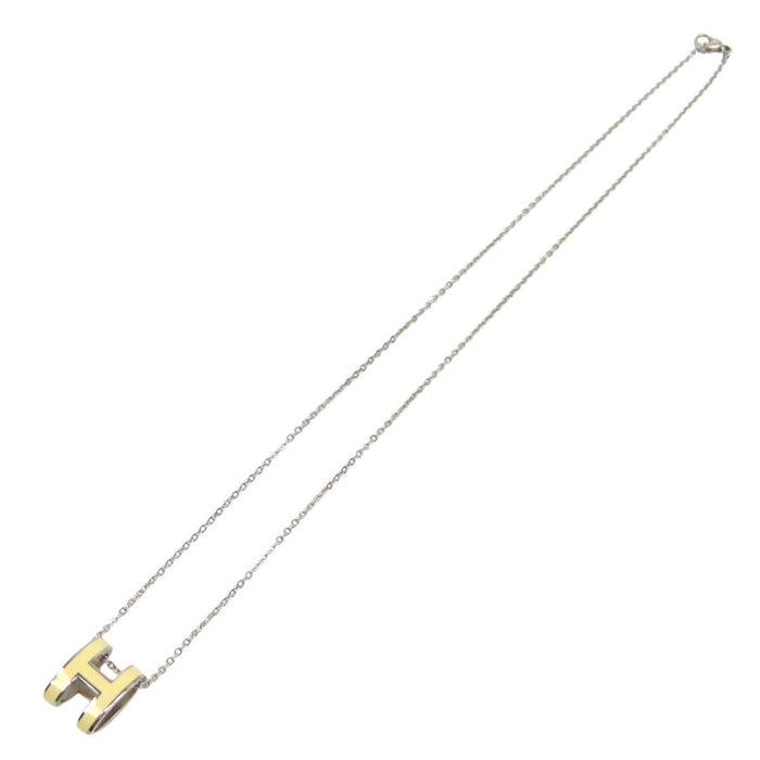 HERMES  
POP H Ash Logo Silver-Colored Metal  
Pop Ash Necklace