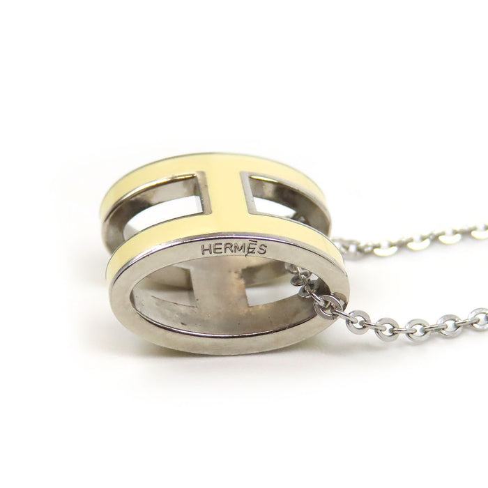 HERMES  
POP H Ash Logo Silver-Colored Metal  
Pop Ash Necklace