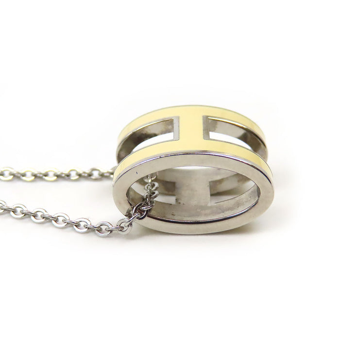 HERMES  
POP H Ash Logo Silver-Colored Metal  
Pop Ash Necklace