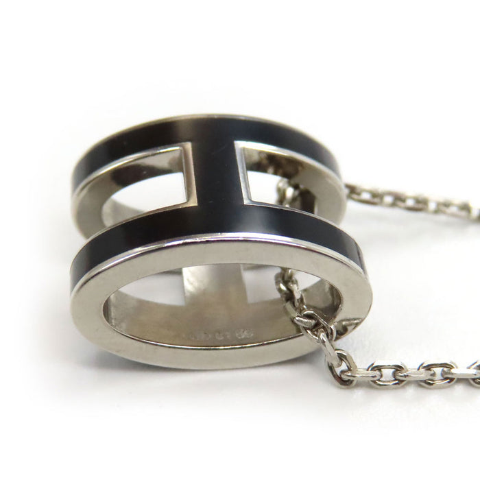 HERMES  
POP H Ash Logo Silver-Colored Metal  
Pop Ash Necklace