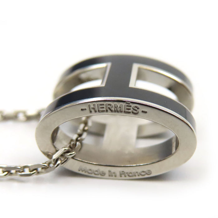 HERMES  
POP H Ash Logo Silver-Colored Metal  
Pop Ash Necklace