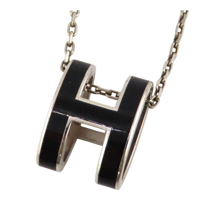 HERMES 
Collier Pop H en métal couleur argent 
Collier Pop Ash