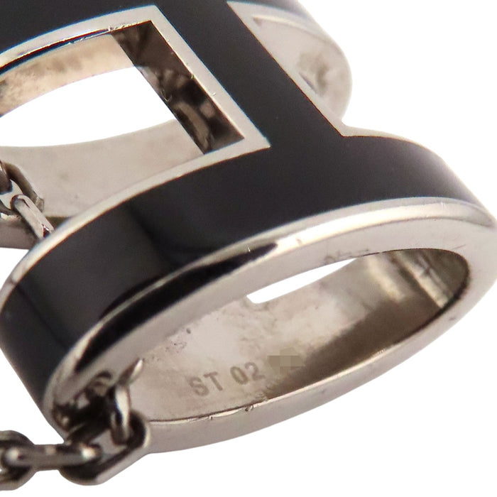 HERMES 
Collier Pop H en métal couleur argent 
Collier Pop Ash