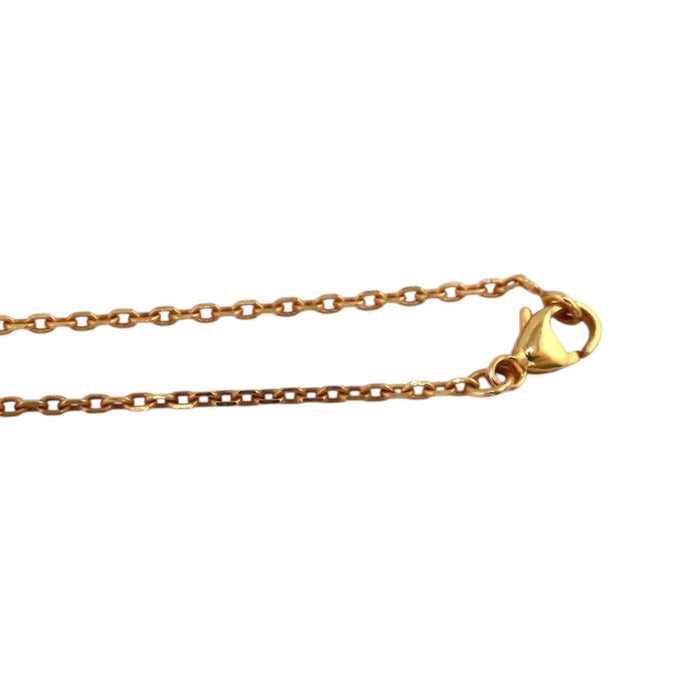 HERMES  
Collier mini Pop Ash H en métal doré avec logo H Ash