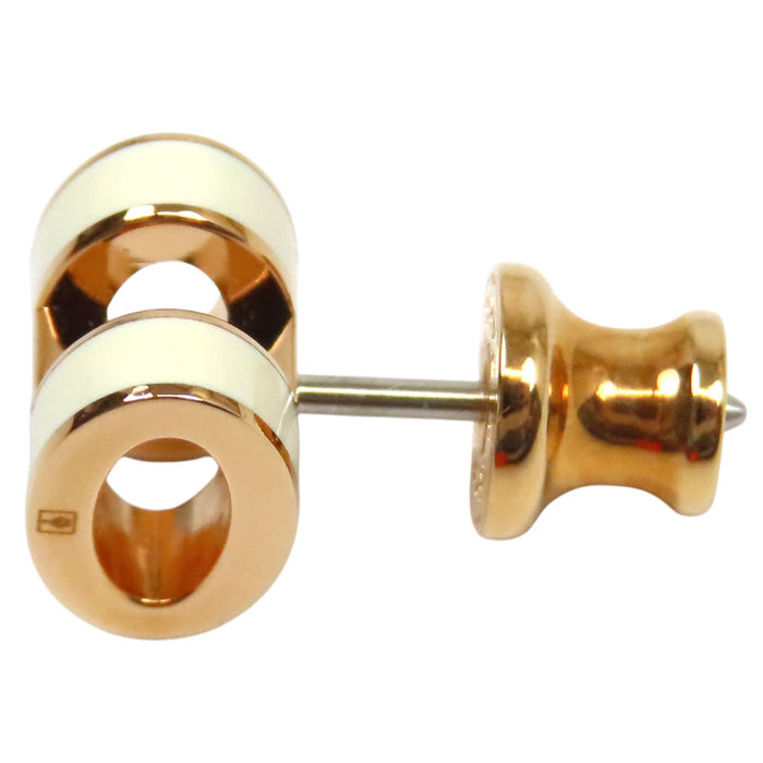 HERMES  
MINI POP H métal couleur or  
Pop Ash mini boucles d'oreilles