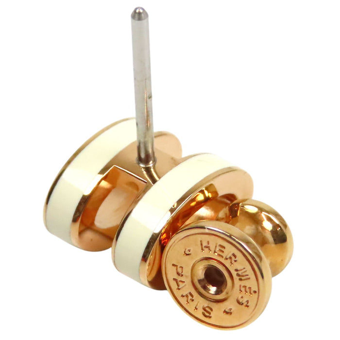 HERMES  
MINI POP H métal couleur or  
Pop Ash mini boucles d'oreilles