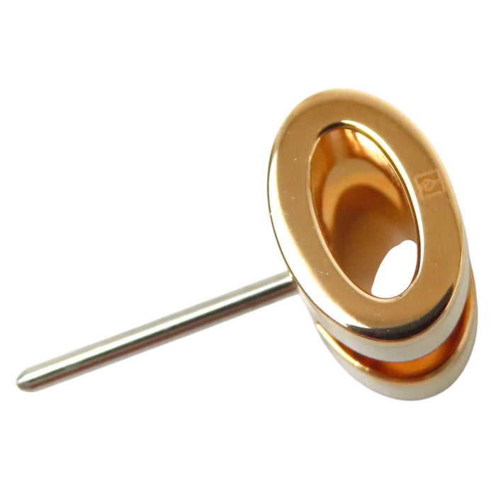 HERMES  
MINI POP H métal couleur or  
Pop Ash mini boucles d'oreilles