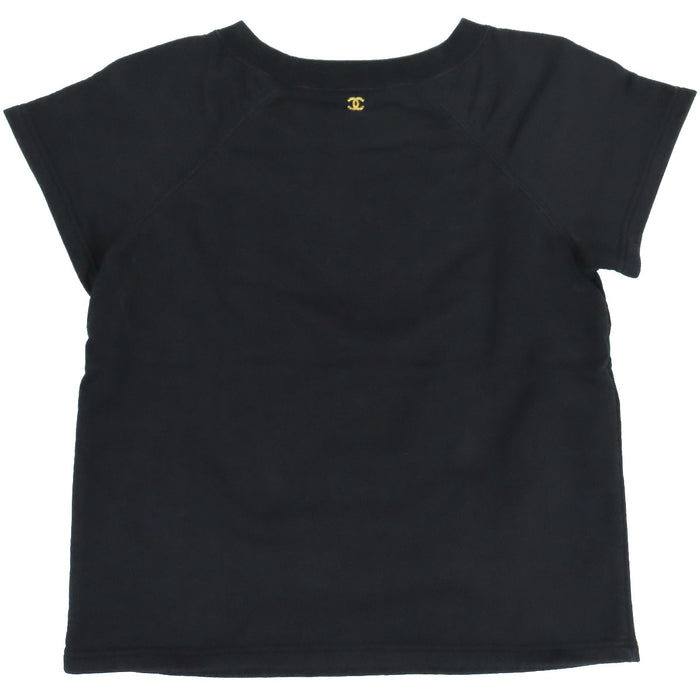 CHANEL 
COCO CC ロゴ リーフ 
ココマーク プリント スウェット Tシャツ