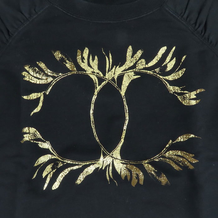 CHANEL 
COCO CC ロゴ リーフ 
ココマーク プリント スウェット Tシャツ