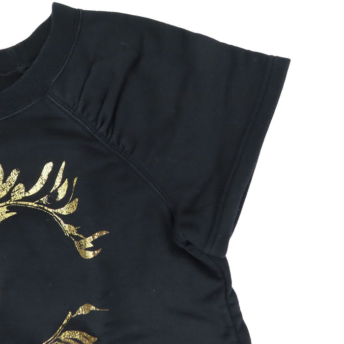 CHANEL 
COCO CC ロゴ リーフ 
ココマーク プリント スウェット Tシャツ