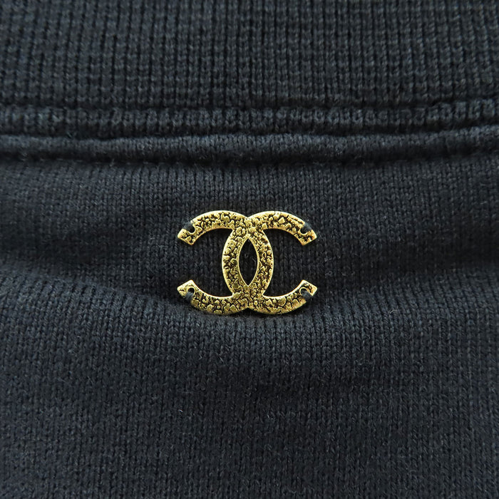CHANEL 
COCO CC ロゴ リーフ 
ココマーク プリント スウェット Tシャツ