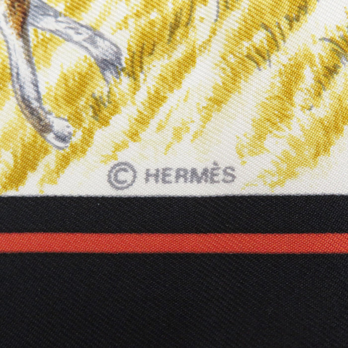 HERMES 
スカーフ 大判 シルク 馬 
カレ 90 Auteuil en Mai オートゥイユの5月