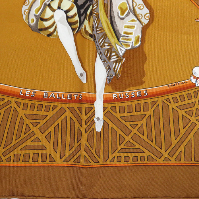 HERMES 
シルク 大判 
カレ 90 LES BALLETS RUSSES ロシア バレエ スカーフ