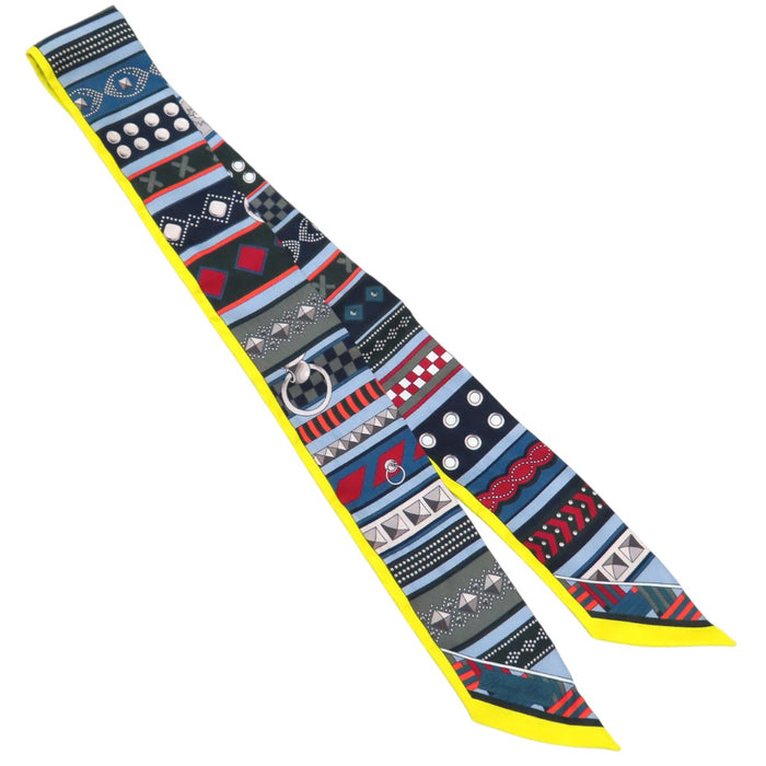 HERMES 
Colliers de chiens remix シルク 
ツイリー コリエドシアン リミックス スカーフ