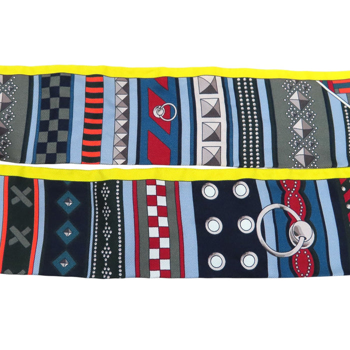 HERMES 
Colliers de chiens remix シルク 
ツイリー コリエドシアン リミックス スカーフ