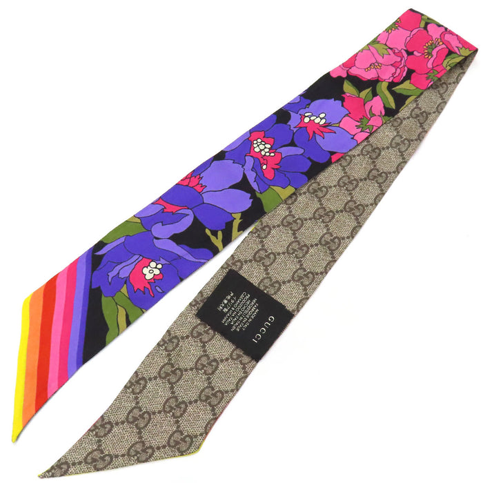 GUCCI 
スカーフ ロゴ シルク 
GG フローラ ネックボウ ツイリー